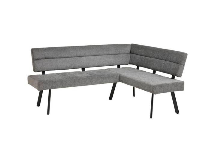 Livetastic Eckbank, Anthrazit, Metall, 5-Sitzer, L-Form, 190x150 cm, Esszimmer, Bänke, Eckbänke