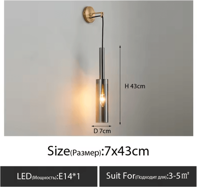 Inspire Curations Nordic Crystal Copper Wall Sconce f Style Crystal 6 10w warm White (2700 3500k)