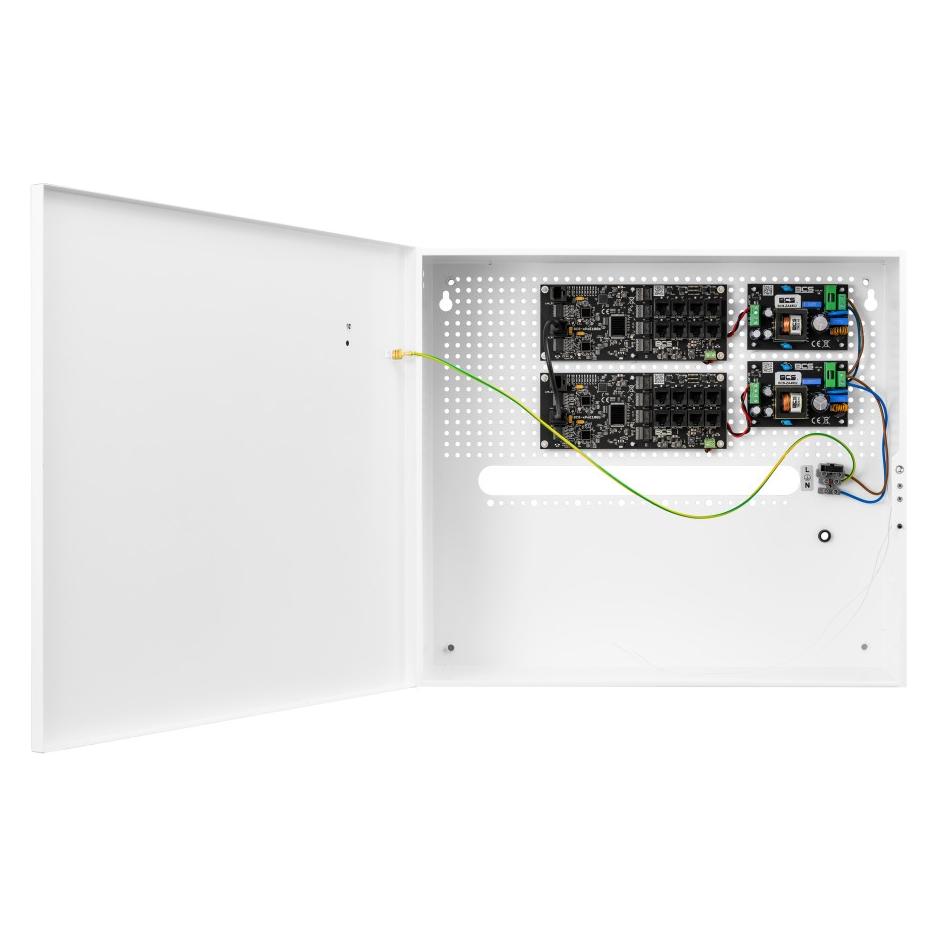BCS BCS-IP16Gb/E-S PoE-Netzteilset für IP-Kameras bis zu 16 Empfängern in einem Innengehäuse (BCS-IP16Gb/E-S)