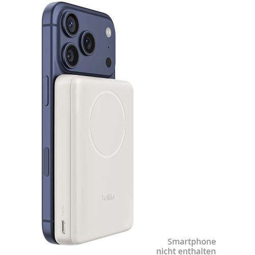 BELKIN BOOSTCHARGE SLIM MAGNETISCHE PO BANK 10.000 MAH QI2 7.5 W SAND