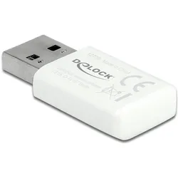 Delock WLAN-AC USB-Adapter 12770 mit WLAN (USB), Netzwerk Adapter, Weiss