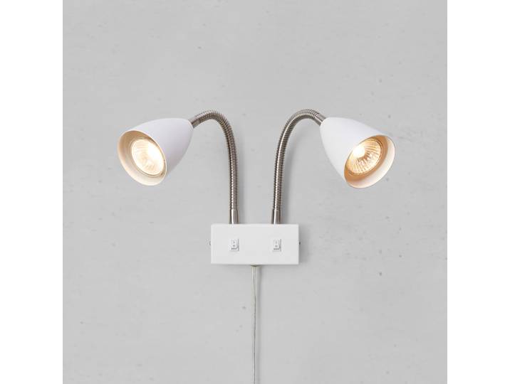 Applique murale Ciro, blanche, en métal, à brancher, GU10 - Markslöjd - Salon / séjour - Moderne - Multi-ampoules