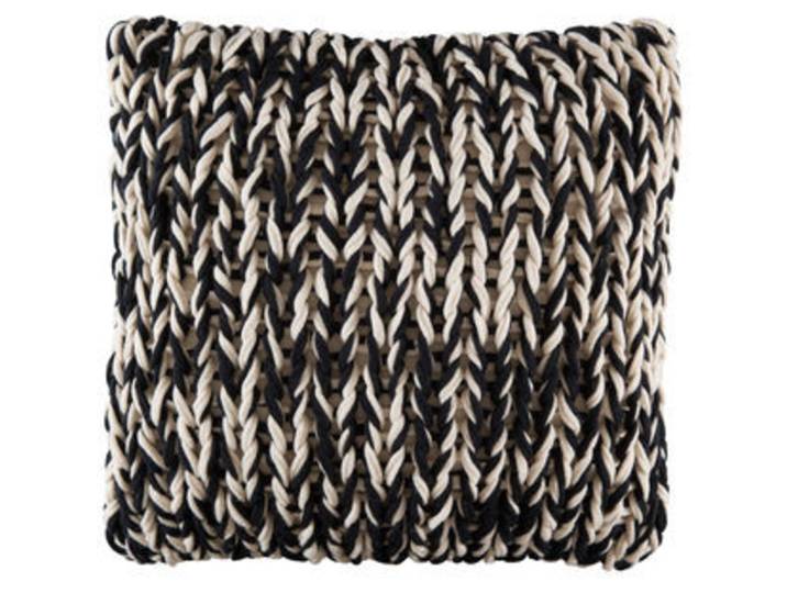 KAS Zierkissenbezug Splice black Baumwolle B 48 T 48 cm