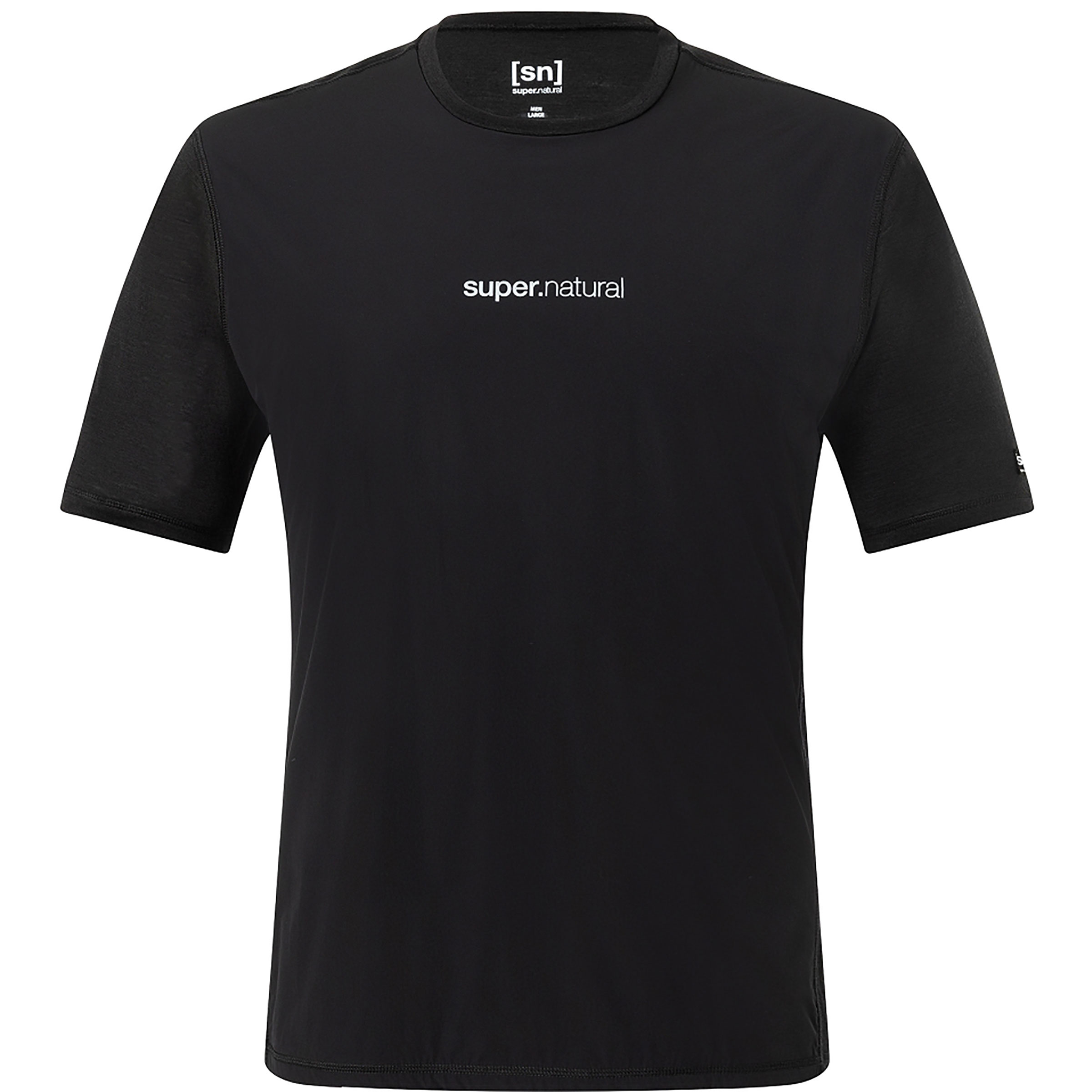 Super.Natural Windbreaker Herren T-Shirts schwarz Größe S Trekking Hautfreundlich Merinowolle