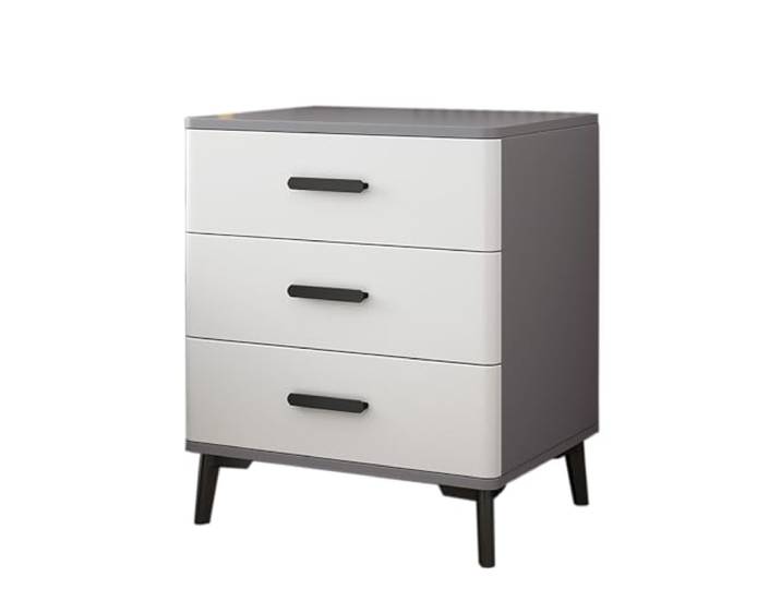 JHPfdhDTR Nachttisch, Moderne Nachttische, Nachttisch mit Schrank(Gray White Board a,50x40x60cm)