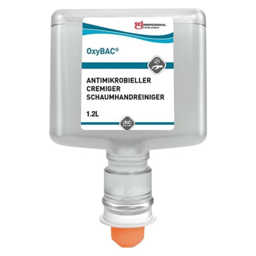 SC Johnson Handreiniger OxyBAC Foam Wash Kartusche mit 1,2 Liter (Flüssigseife, Handseife Nachfüllpackung, 1200 ml) (5010424141123)