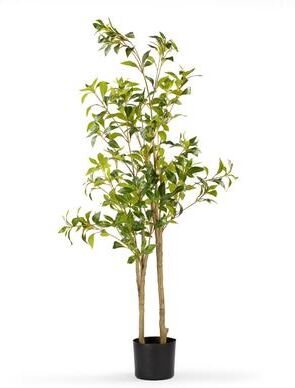 Enova Home Realistic Artificial Pieris Tree in Nursery Pot for Office House Living Room Home Decor Indoor