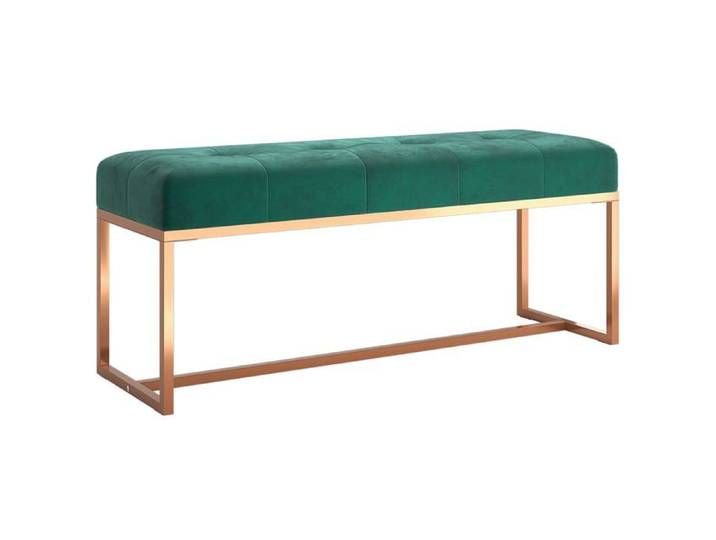 “Winter Sale TOP Banc à chaussures Vert - Banc Vert foncé 110x36x45cm Velours PRO72411