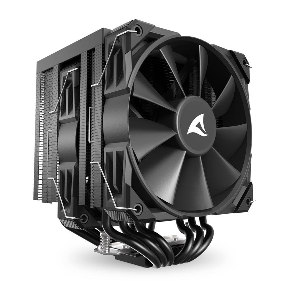 Sharkoon A60 Dual-Tower-Luftkühler 260W TDP schwarz 4044951042043