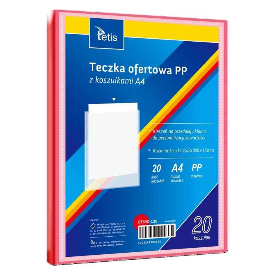 Tetis Angebotsmappe A4 PP + 20 rote T-Shirts (A4) (57385876)