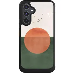 Nivocase Hülle für Samsung Galaxy A54 5G Handyhülle NIVOcore Case Schwarz Sonnenschein Sonnenuntergang (Samsung Galaxy A54 5G), Smartphone Hülle, Schwarz