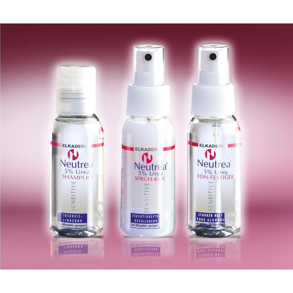 Elkaderm GmbH Elkaderm Neutrea Mini Set Urea 50ml Shampoo Fön Festiger & Sprühkur