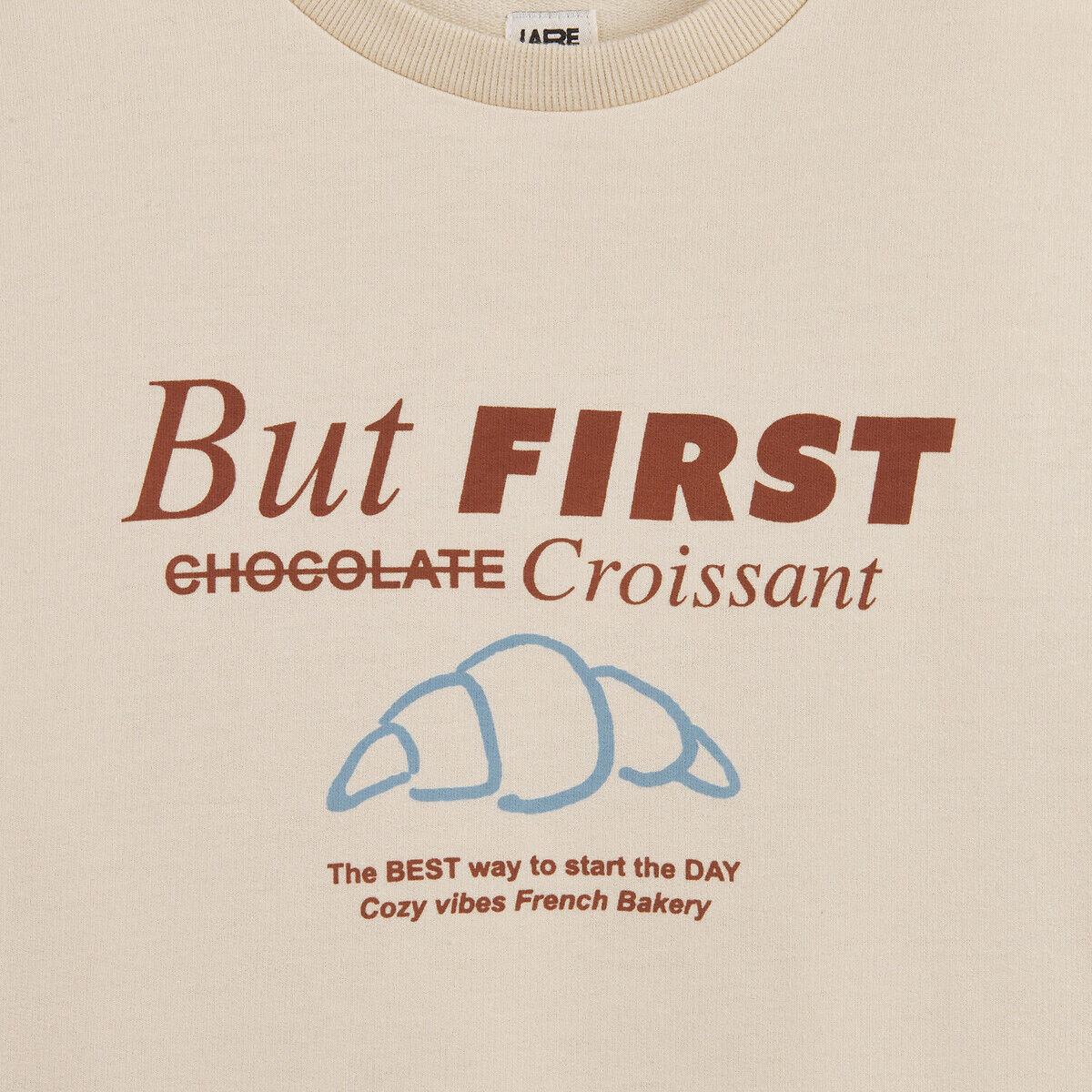 LA REDOUTE COLLECTIONS Pyjama avec haut en molleton et bas en flanelle, motif croissant et rayures