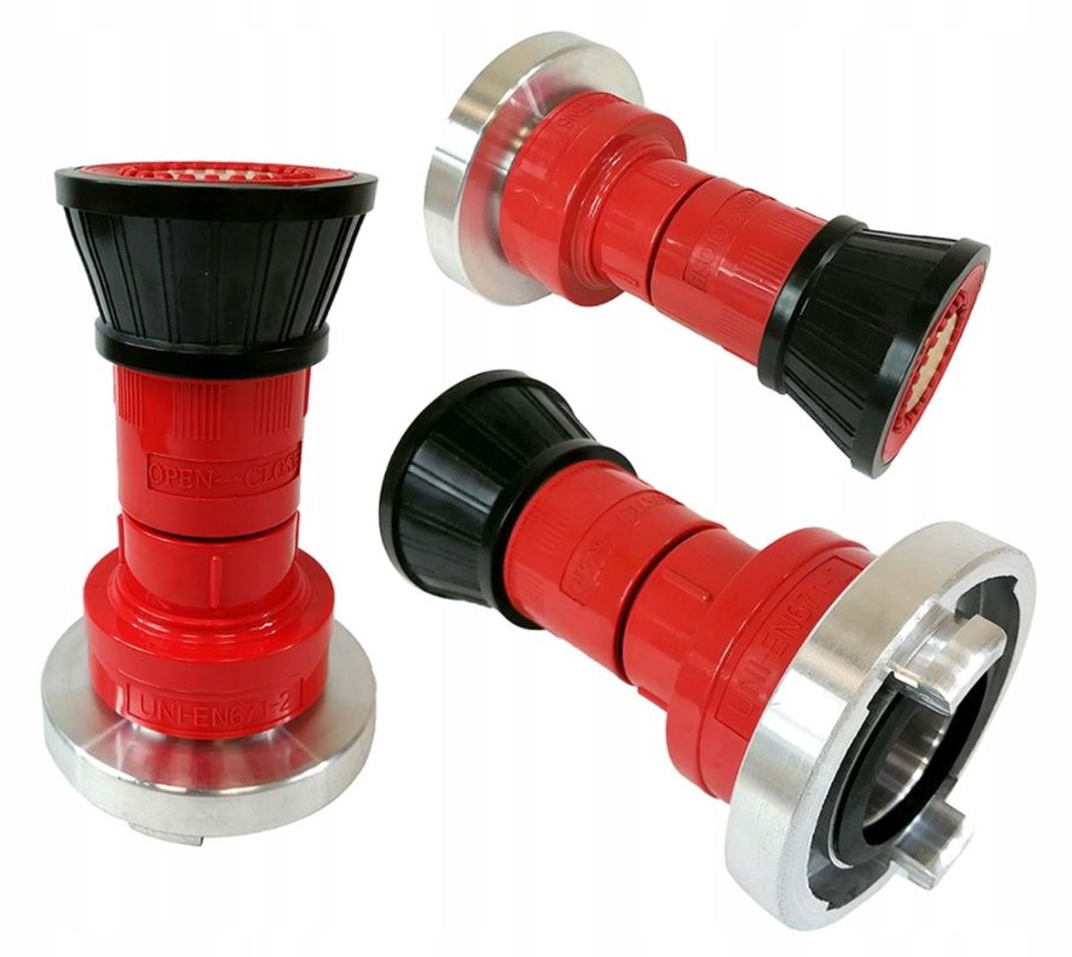 Mar-pol Brandslangspuit 2 inch met verstelbare waterstraal - Rood