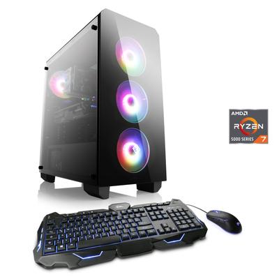 CSL Gaming-PC "Theseus V24623", schwarz, Microsoft Windows 11 Home (64 Bit), GeForce RTX 5060, 64 GB RAM 2.000 GB SSD, Desktop-PCs
