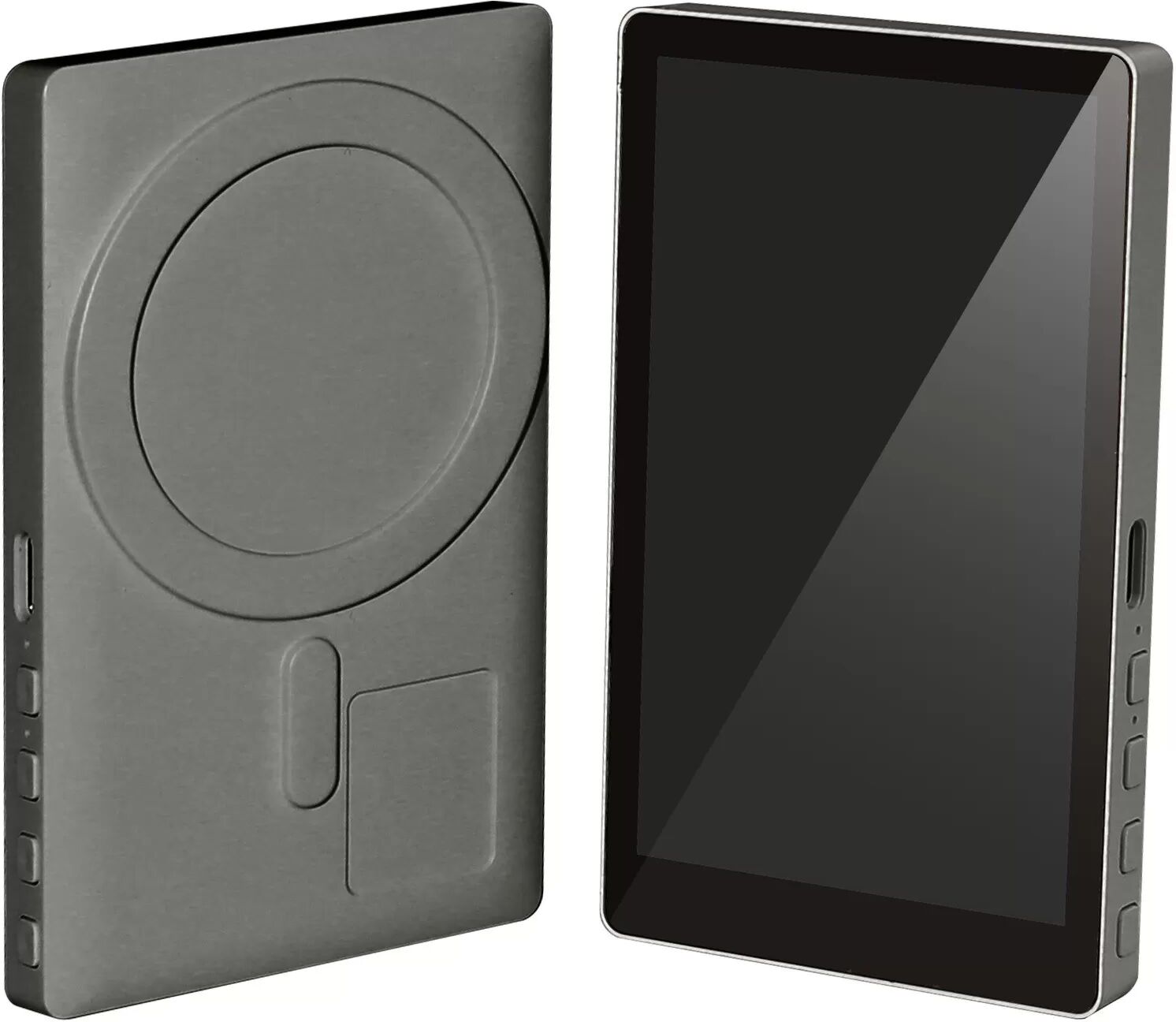 INF Dispositif de mise en miroir d'écran magnétique sans fil - Compagnon pour selfies et diffusion en direct Gris