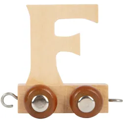 small foot, Holzbuchstaben + Stoffbuchstaben, - Holzbuchstabenzug - F - 12 Stück