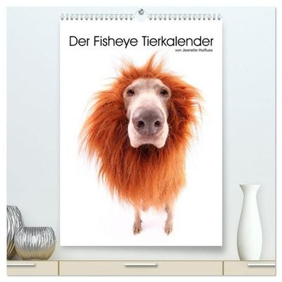 Der Fisheye Tiere Kalender (hochwertiger Premium Wandkalender 2027 DIN A2 hoch), Kunstdruck in Hochglanz