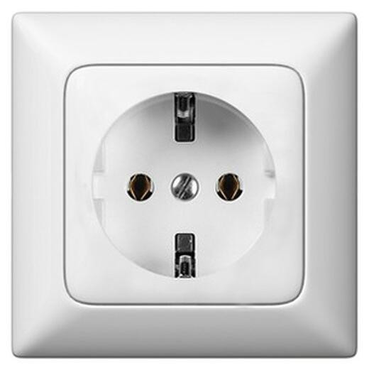 Legrand 776222 Stopcontact (SL), beschermingsklasse I, kleur: ultrawit