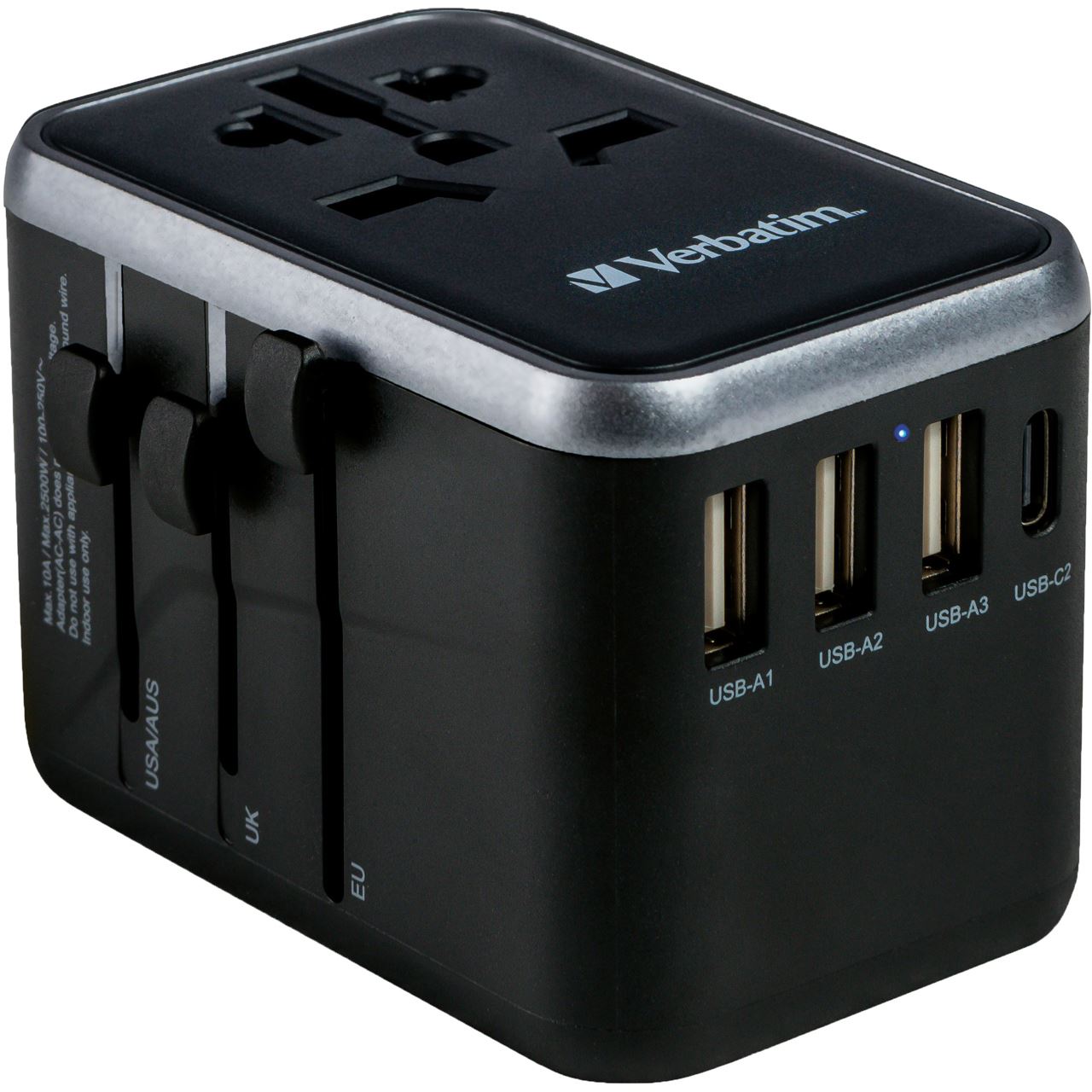 Verbatim Universal Reiseadapter UTA-04 3xUSB-A,2xUSB-C retail