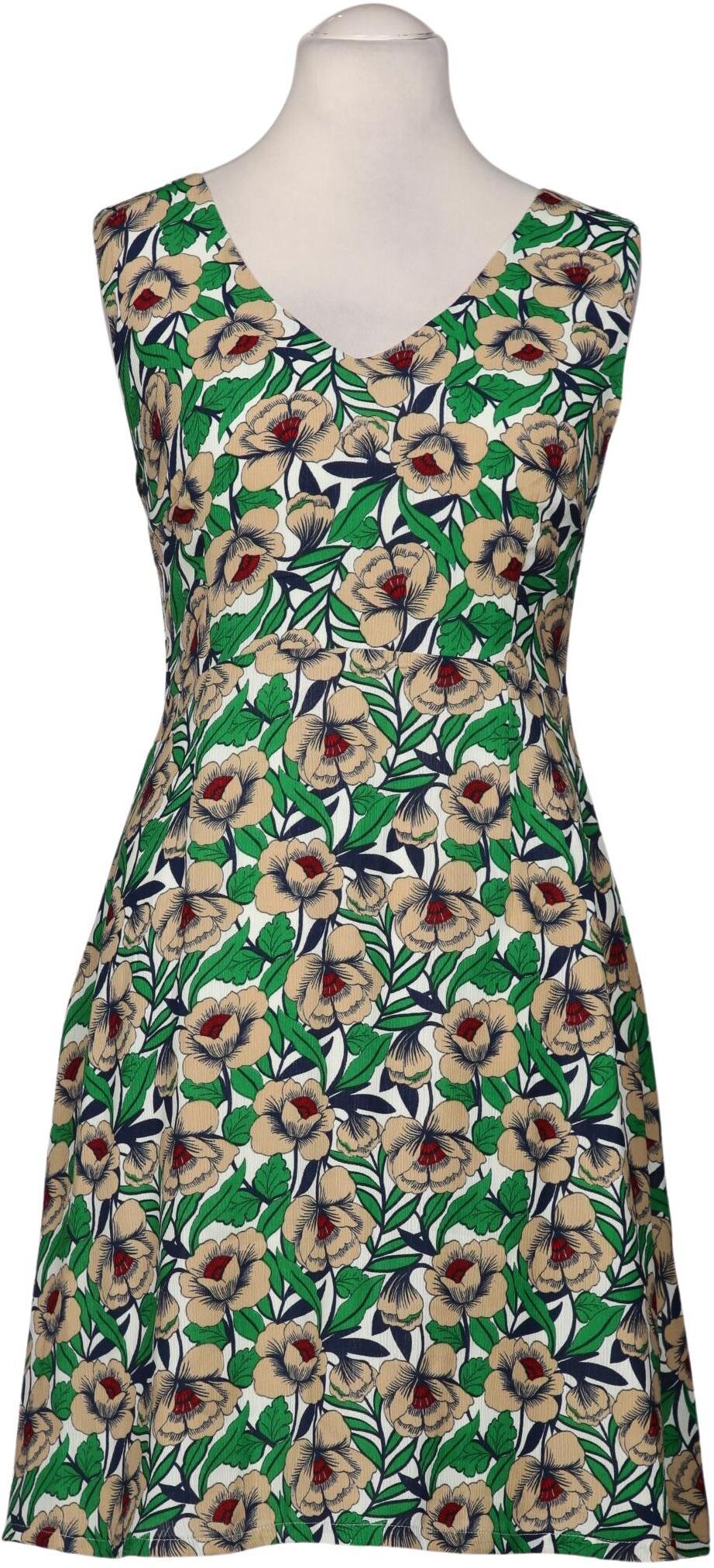 Anonyme Designer Damen Kleid, Mehrfarbig, Gr. L, Synthetik - Second Hand