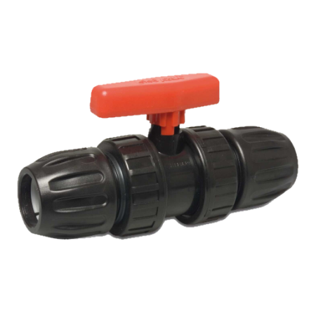 PP Kugelhahn Kugelventil mit PE Kupplung Absperrhahn PE Fitting PE Rohr Verschraubung x Verschraubung (PP Kugelhahn PE Klemmverschraubung x PE Klemmverschraubung : Kugelhahn 25 x 25, PE Verschraubung x PE Verschraubung aus Kunststoff) 6.04-KH02