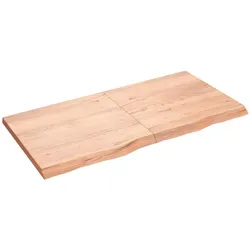 vidaXL Wandregal Hellbraun 120x60x(2-4) cm Massivholz Eiche Behandelt