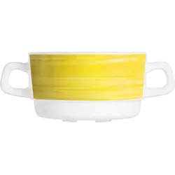 ARCOROC Brush Yellow Suppenobertasse stapelbar 32cl * 6er