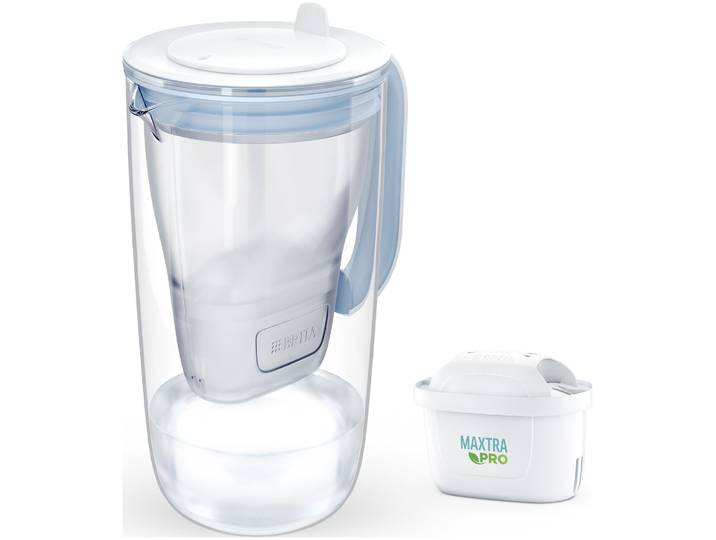 Brita Wasserfilter Glasskrug Maxtra Pro hellblau
