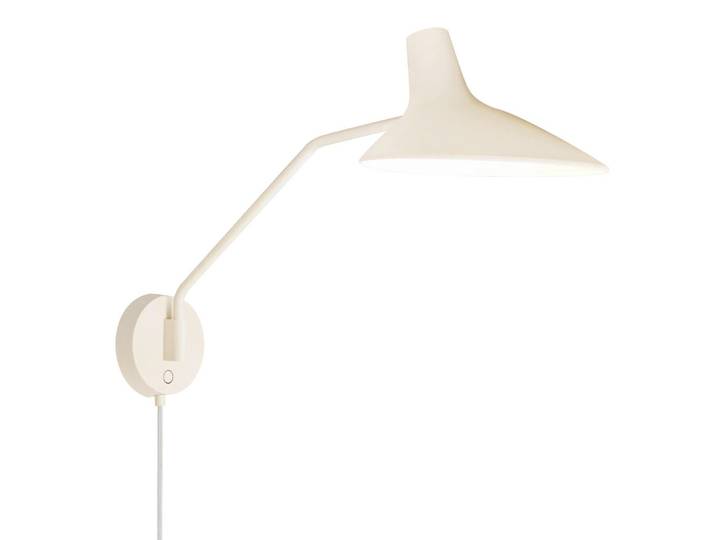 Nordlux Wandleuchte, Weiß, Metall, rund, 36.5 cm, schwenkbar, mit Schalter, Lampen & Leuchten, Innenbeleuchtung, Wandleuchten, Wandlampen mit Schalter