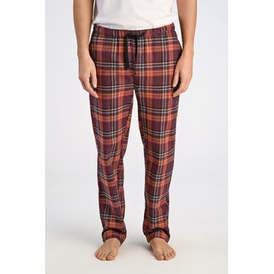 Pyjamahose LINDBERGH "Pyjamahose Loose Fit", Herren, Gr. M, bunt (burgundy), Obermaterial: 100% Baumwolle, kariert, loose fit, Hosen Pyjamahose