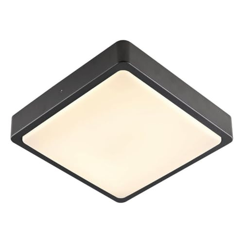 SLV Ainos Square LED wand- en plafondopbouwarmatuur voor buiten, antraciet/grijs, 17W, 1300lm, IP65