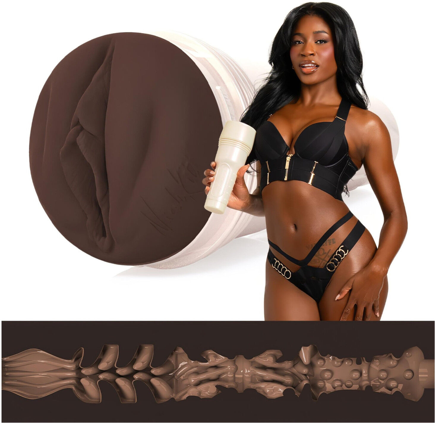 Fleshlight Nicole Kitt Purrrrrfection - masturbator - vagina