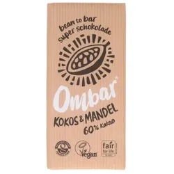 Ombar Schokolade Kokos & Mandel 60% Kakao bio