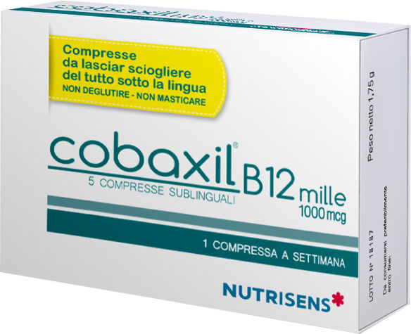 NUTRISENS ITALIA SBRL Cobaxil B12 1000, 5 Compresse Sublinguali