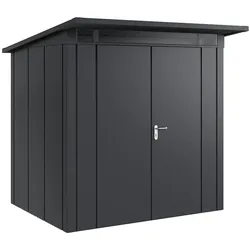 Hörmann Metall-Gerätehaus "Juno" mit Pultdach, JPD4 - Design, 214 x 166 cm (B x T),anthrazit,