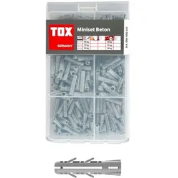 TOX Spreizdübel-Sortiment »Miniset Spreizdübel Barracuda« 245 Stück grau