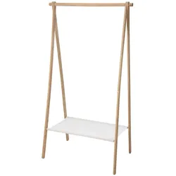WellHome - Bambus Garderobe mit Ablage 86x57x155cm
