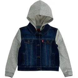Levi`s Kids Jeansjacke mit Sweatärmel und Kapuze, mehrfarbig, 68