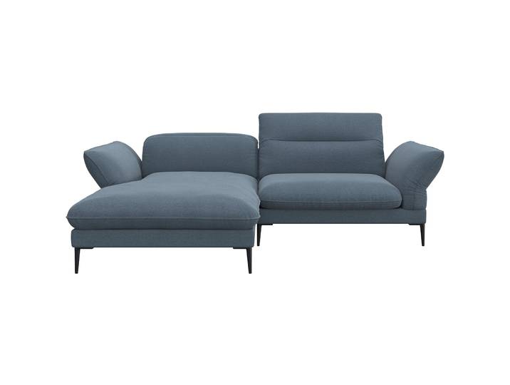 Ecksofa Tiara Stoff blau B 241 T 88 cm
