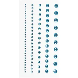 6x Heyda, Sticker, Strass-Sticker Acryl Grösse 2-6mm VE=95 Stück türkis (95 Sticker)