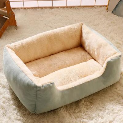 Happy Pet Pantry Luxury Cat Bed Plush Pet Products & Basket House Beds For Kittens & Small Dogs green l