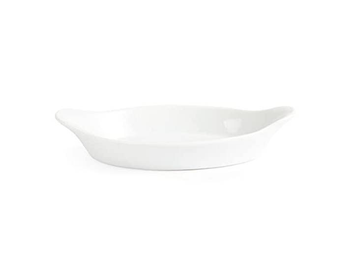 6X Olympia Whiteware Ovale Eared Gerechten 289mm Porselein Serveerplaten Oven Veilig