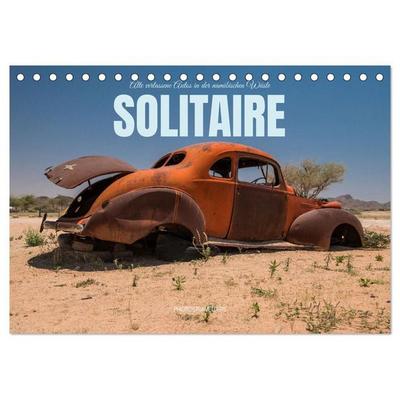 Solitaire Alte verlassene Autos in der namibischen Wüste (Tischkalender 2027 DIN A5 quer), CALVENDO Monatskalender
