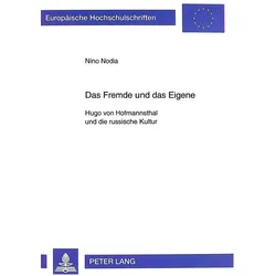 Das Fremde und das Eigene, Fachbücher von Nino Nodia