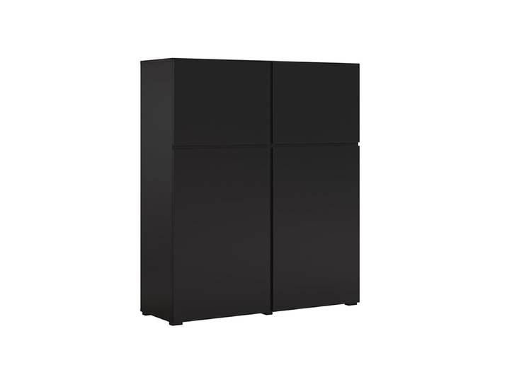 Buffet Haut 4 Portes Lilia Noir