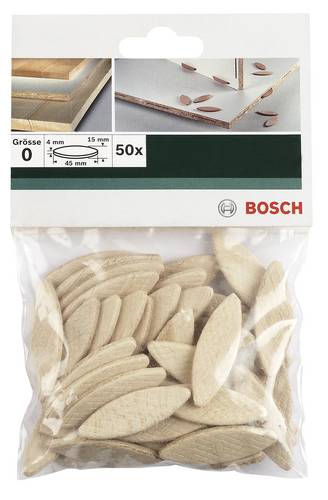 Bosch Accessories 2609256600 Flachdübel 45mm 4mm 50St.