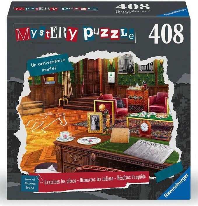 Ravensburger Mystery Puzzle 408 pièces - Un anniversaire mortel
