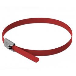 Delock 18778 Edelstahl-Kabelbinder Rot Hitzestabilisiert 10 St.