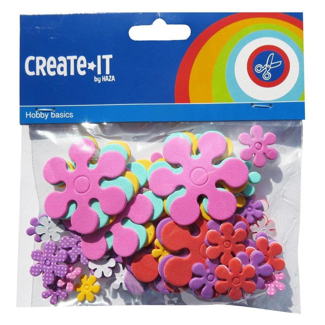 Haza Witbaard Foamstickers Blumen, 70st. (70 Sticker) (21206746)